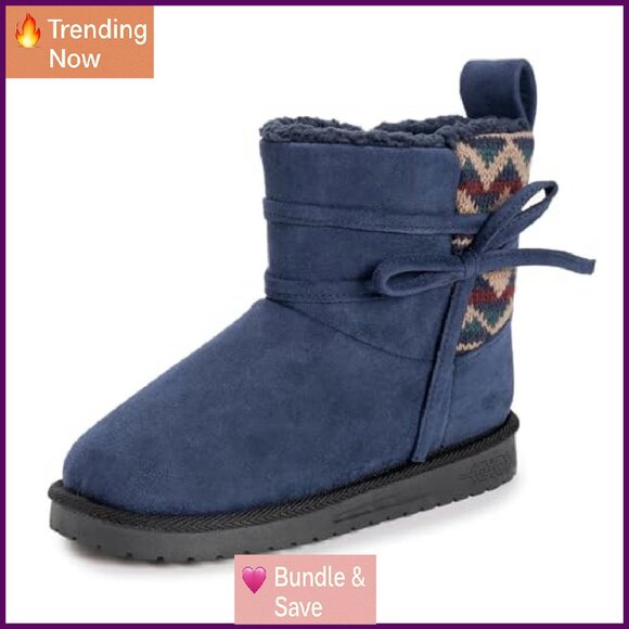 Women's Knit Ankle Boots with Sweater Detailing and Warm Lining - Picture 3 of 8